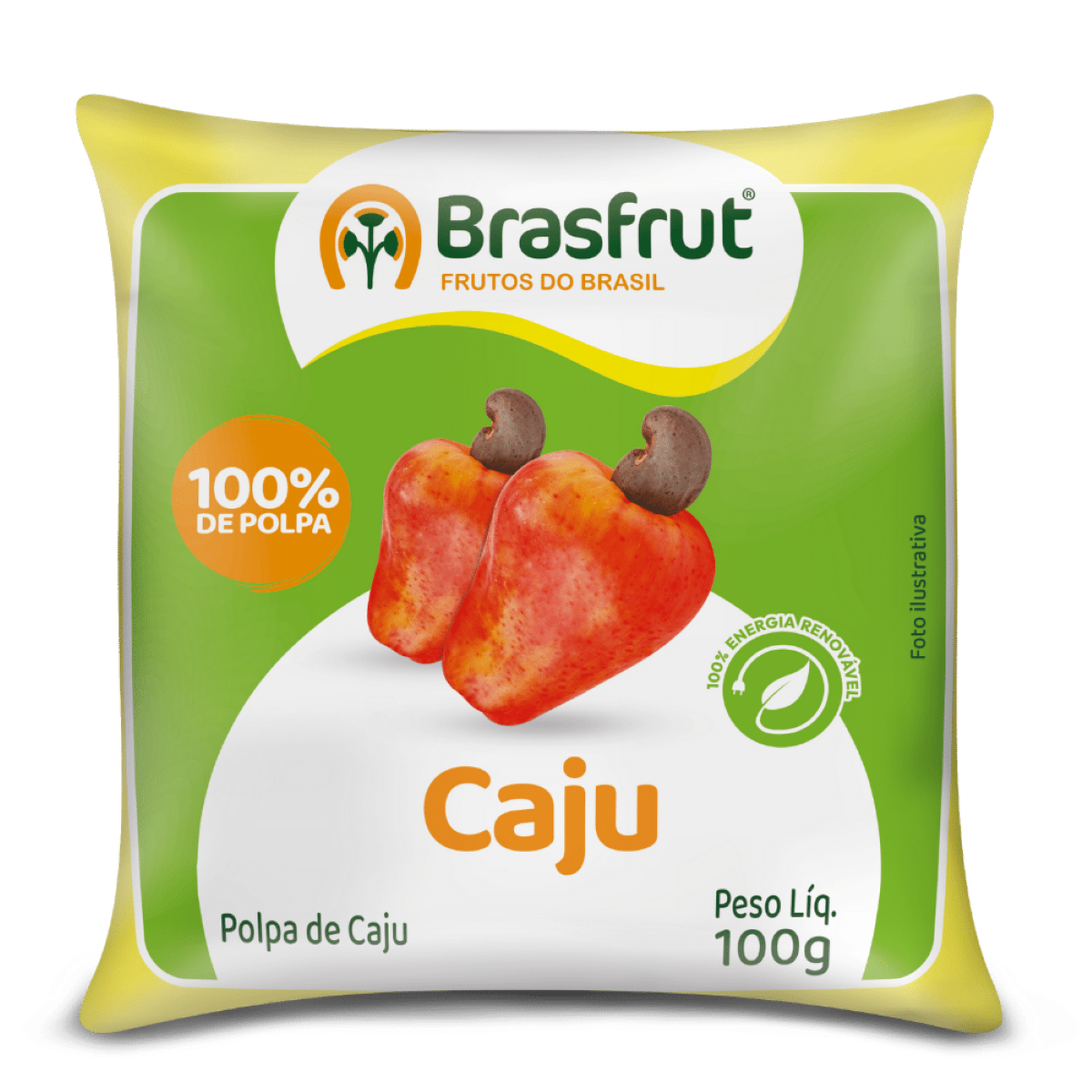 Polpa de Caju Congelada Brasfrut 100g&nbsp;