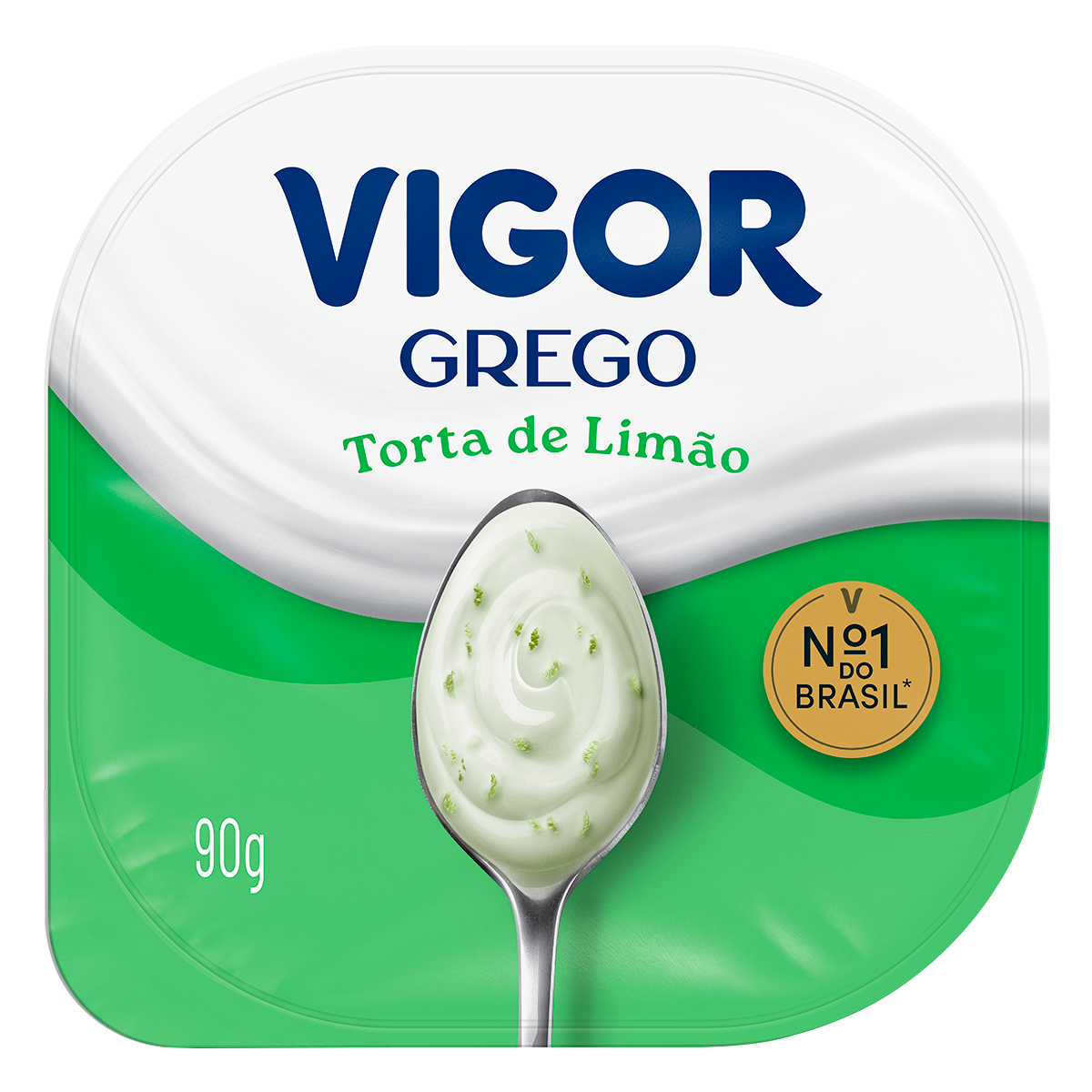 Iogurte Grego Torta de Lim&atilde;o Vigor Pote 90g