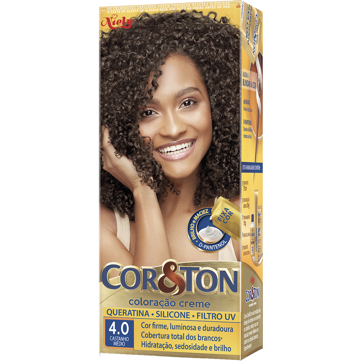 Tintura para Cabelo Castanho M&eacute;dio 4.0 CoreTon
