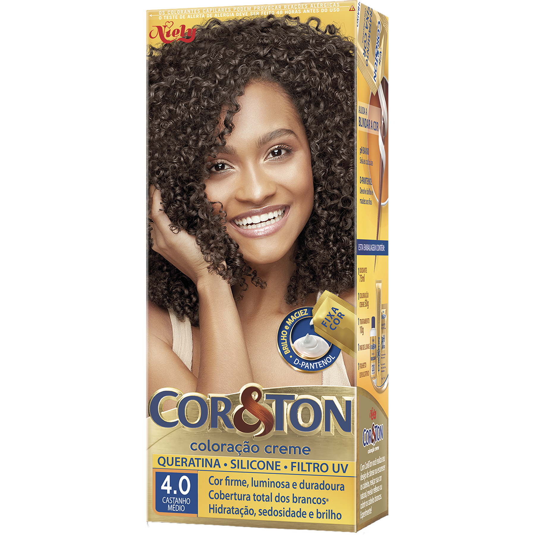 Tintura para Cabelo Castanho Médio 4.0 CoreTon