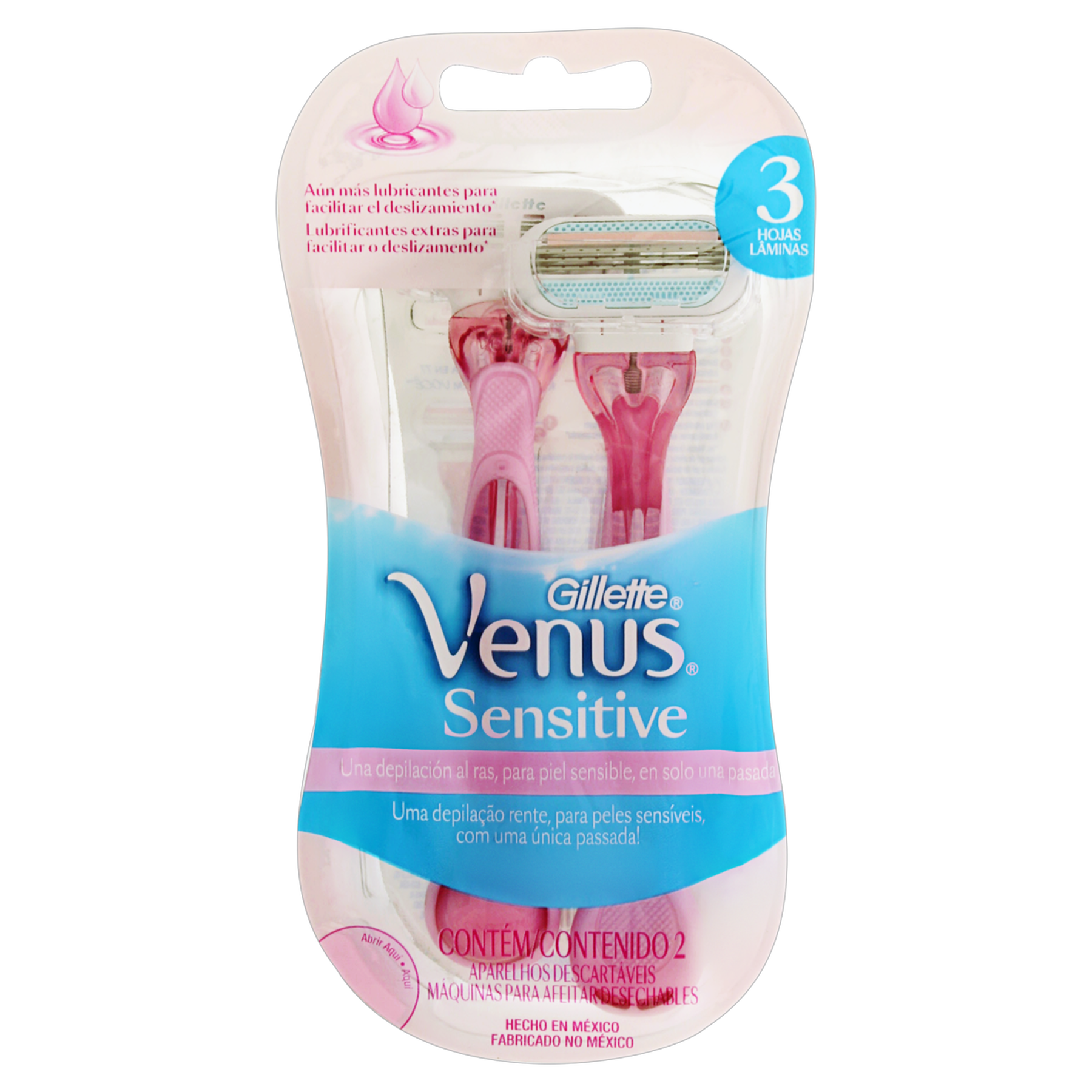 Aparelho Descartável para Depilar Gillette Venus Sensitive C/2 Unidades