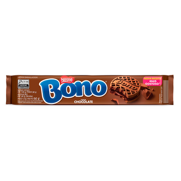 Biscoito Recheio Chocolate Bono Nestlé Pacote 90g