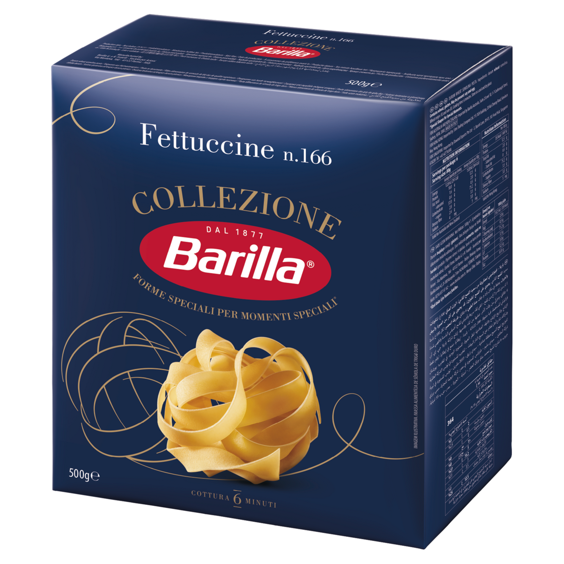 Macarr&atilde;o de S&ecirc;mola de Trigo Duro Fettuccine 166 Barilla Collezione Caixa 500g&nbsp;