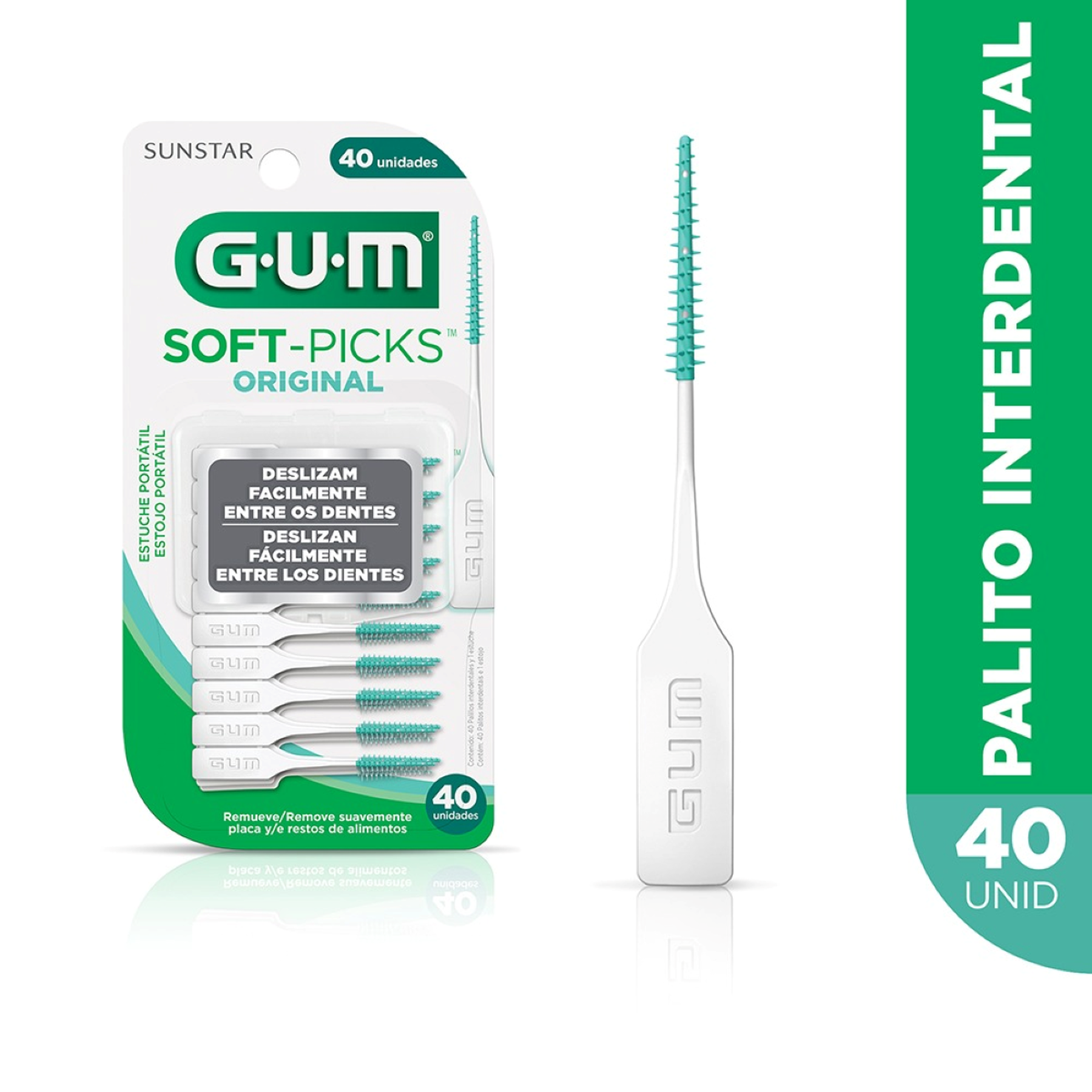 Palito Interdental Original Soft-Picks GUM C/40 Unidades