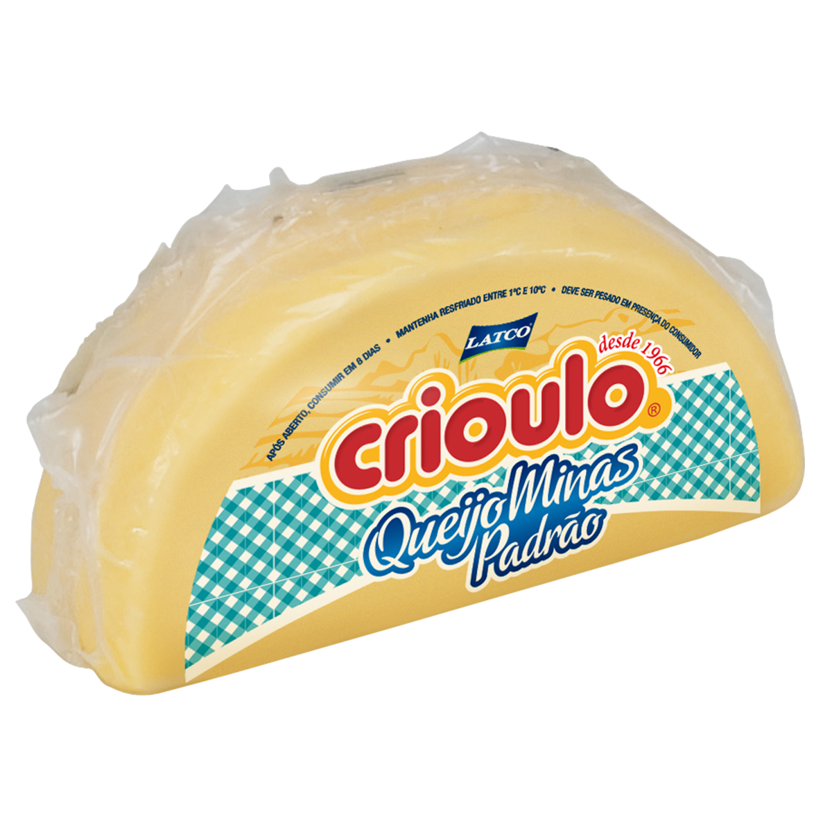 Queijo Minas Padr&atilde;o Crioulo aprox. 500g
