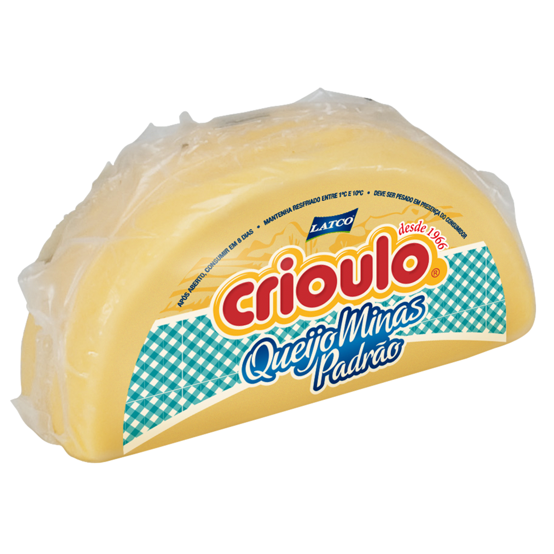 Queijo Minas Padr&atilde;o Crioulo aprox. 500g
