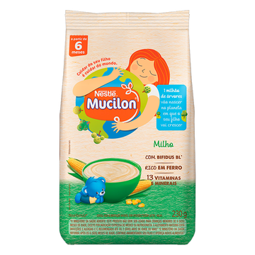 Cereal Infantil Milho Mucilon Nestlé Pacote 230g