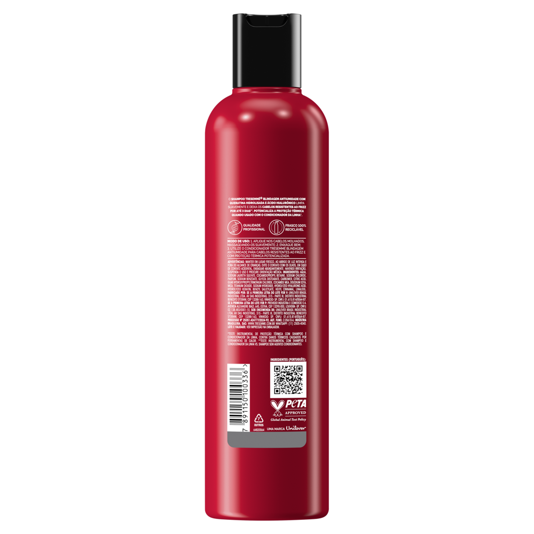 Shampoo Blindagem Antiumidade Tresemmé Frasco 400ml