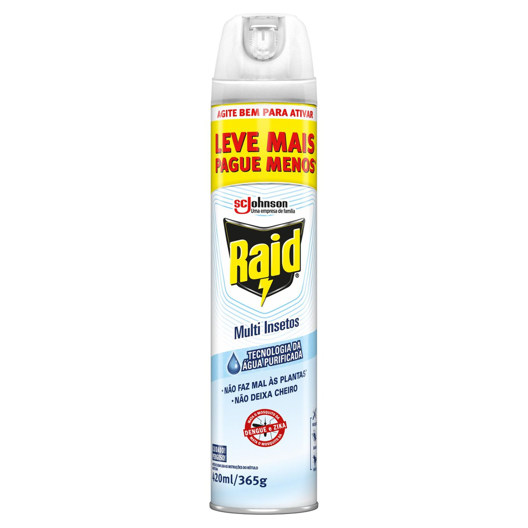 Inseticida Aerossol Multi-Insetos Raid Frasco 420ml Leve Mais Pague Menos