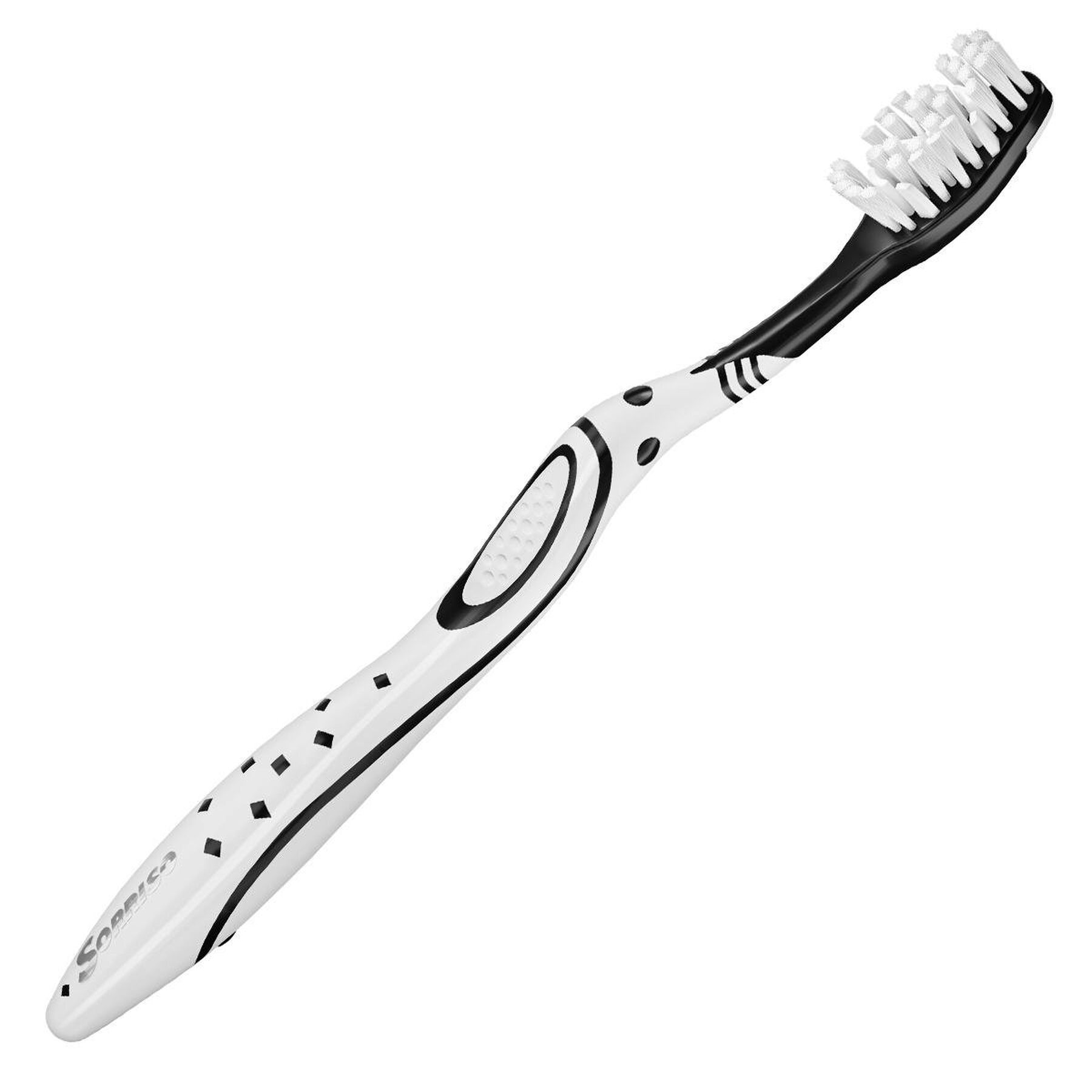 Escova Dental Macia Branco Irresist&iacute;vel Infus&atilde;o de Carv&atilde;o Sorriso C/2 Unidades