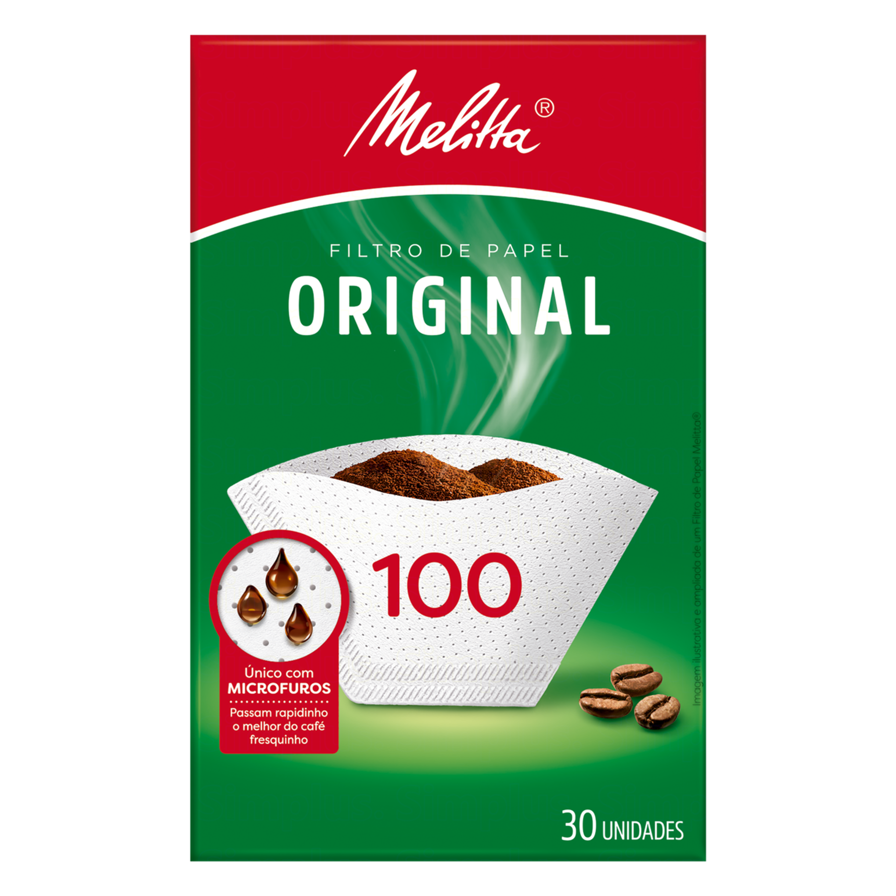 Filtro de Papel Original Melitta 100 Caixa 30 Unidades&nbsp;