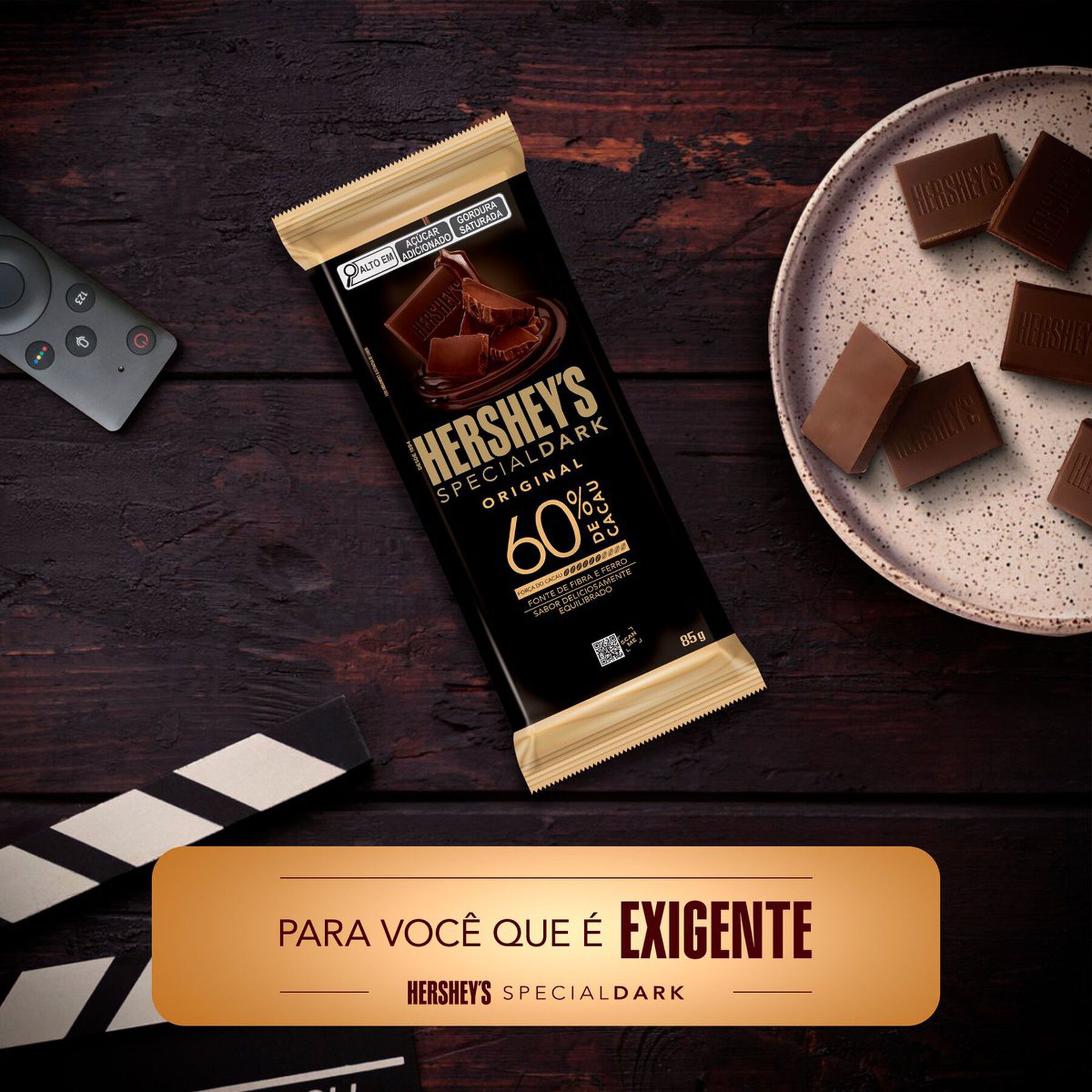 Chocolate Amargo 60% Cacau Hersheys Special Dark Pacote 85g