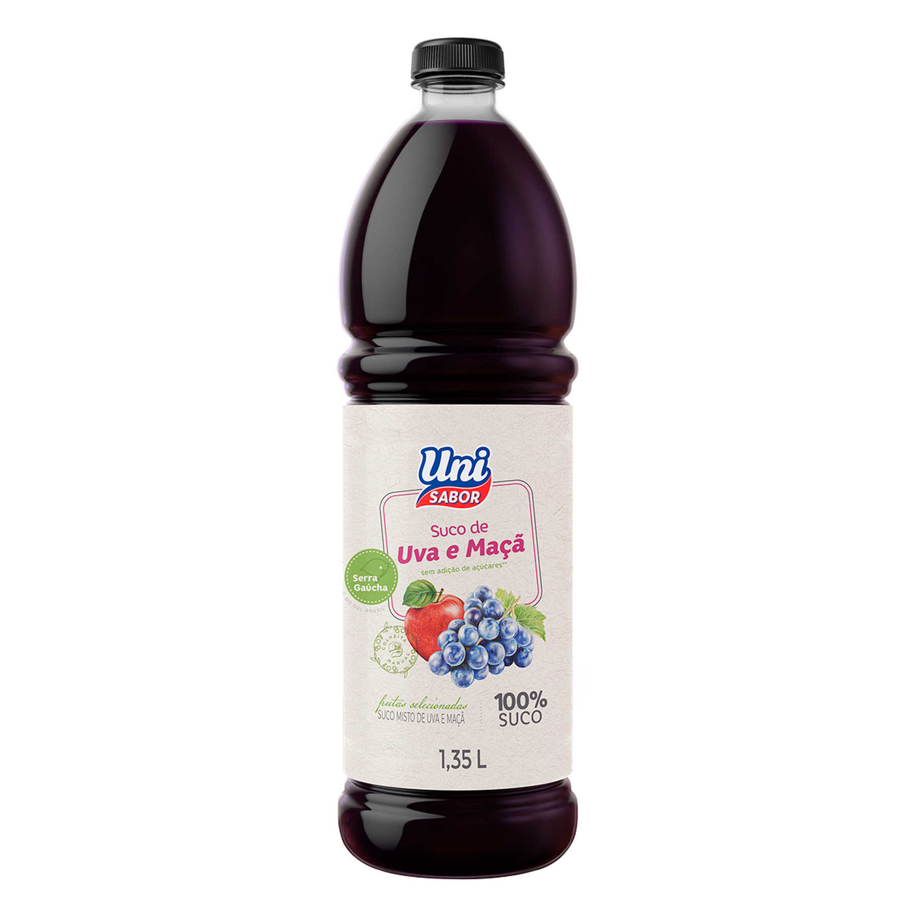 Suco de Uva e Maçã Uni Sabor Garrafa 1,35l