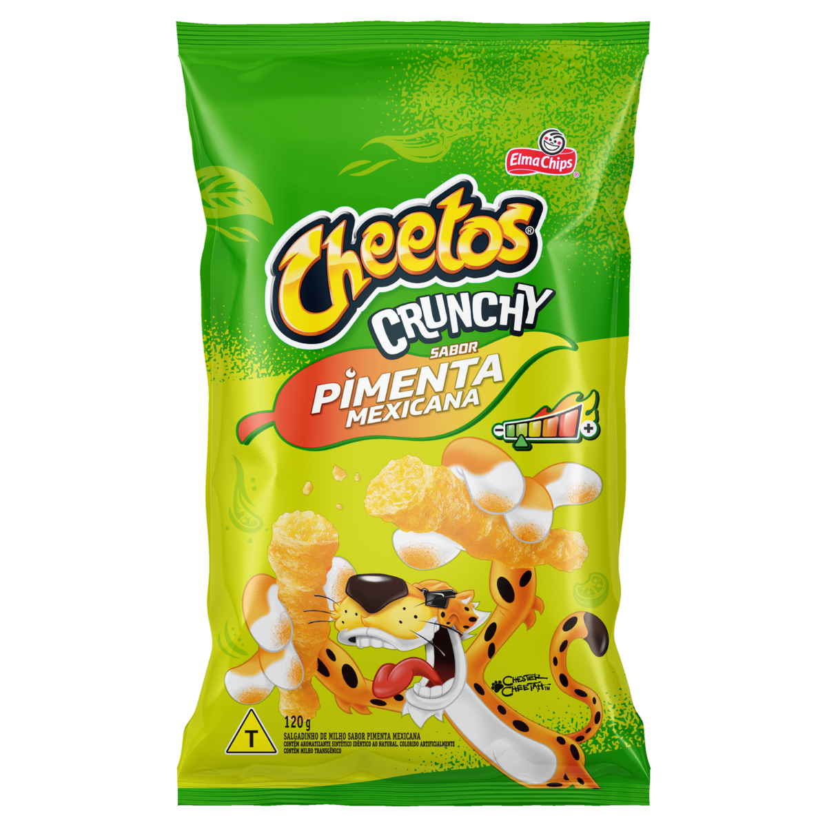 Salgadinho de Milho Crunchy Pimenta Mexicana Elma Chips Cheetos Pacote 120g