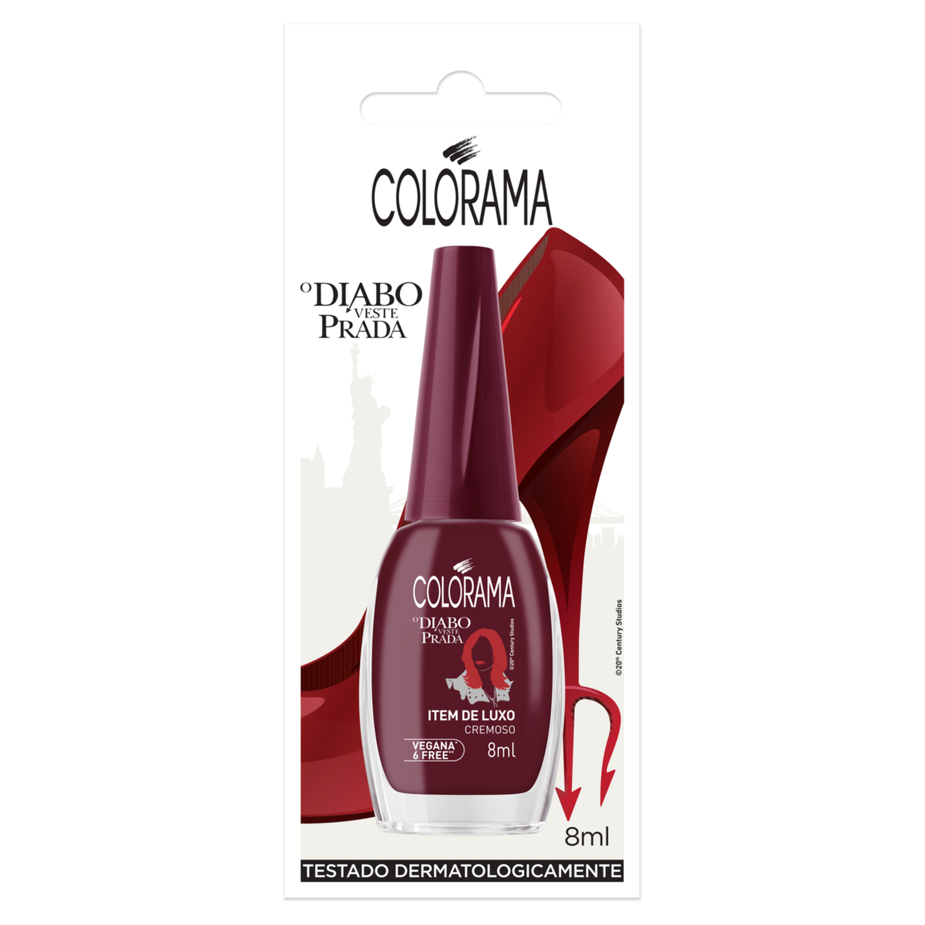 Esmalte Cremoso Item de Luxo O Diabo Veste Prada Colorama Blister 8ml