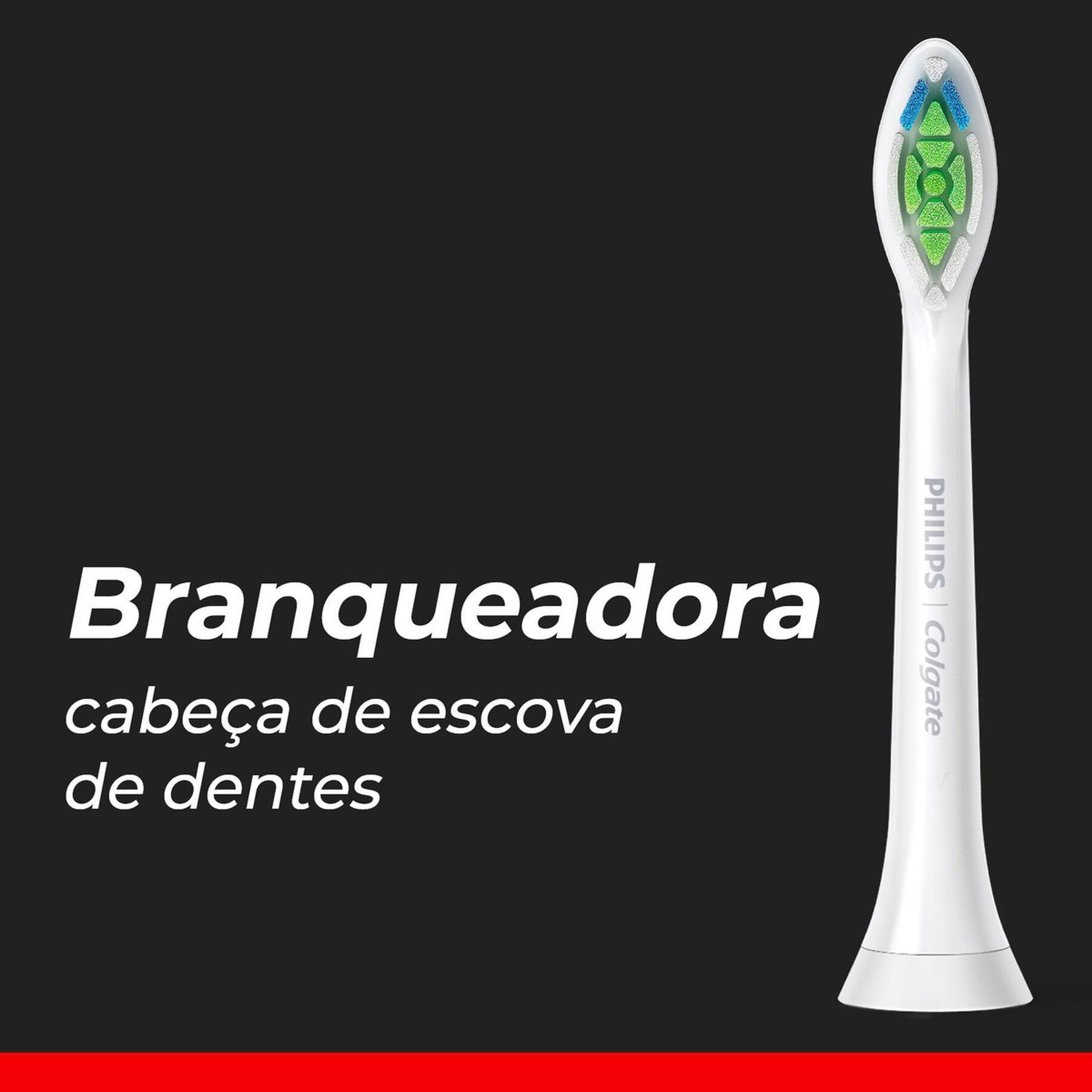 Refil Escova Dental Elétrica Branqueadora Colgate + Philips C/2 Unidades