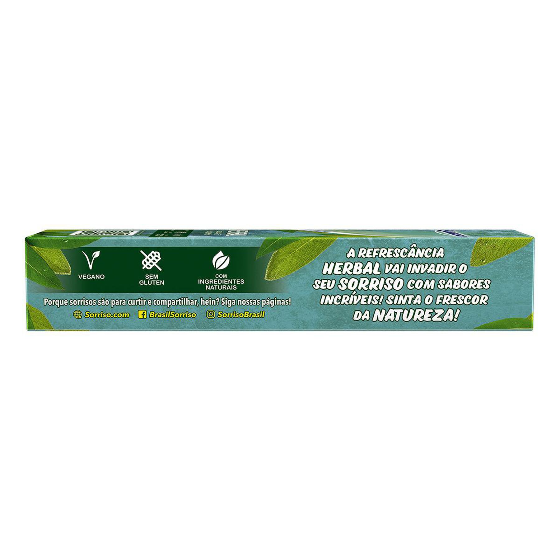 Creme Dental Sálvia e Eucalipto Herbal Sorriso Caixa 120g - Embalagem + Econômico