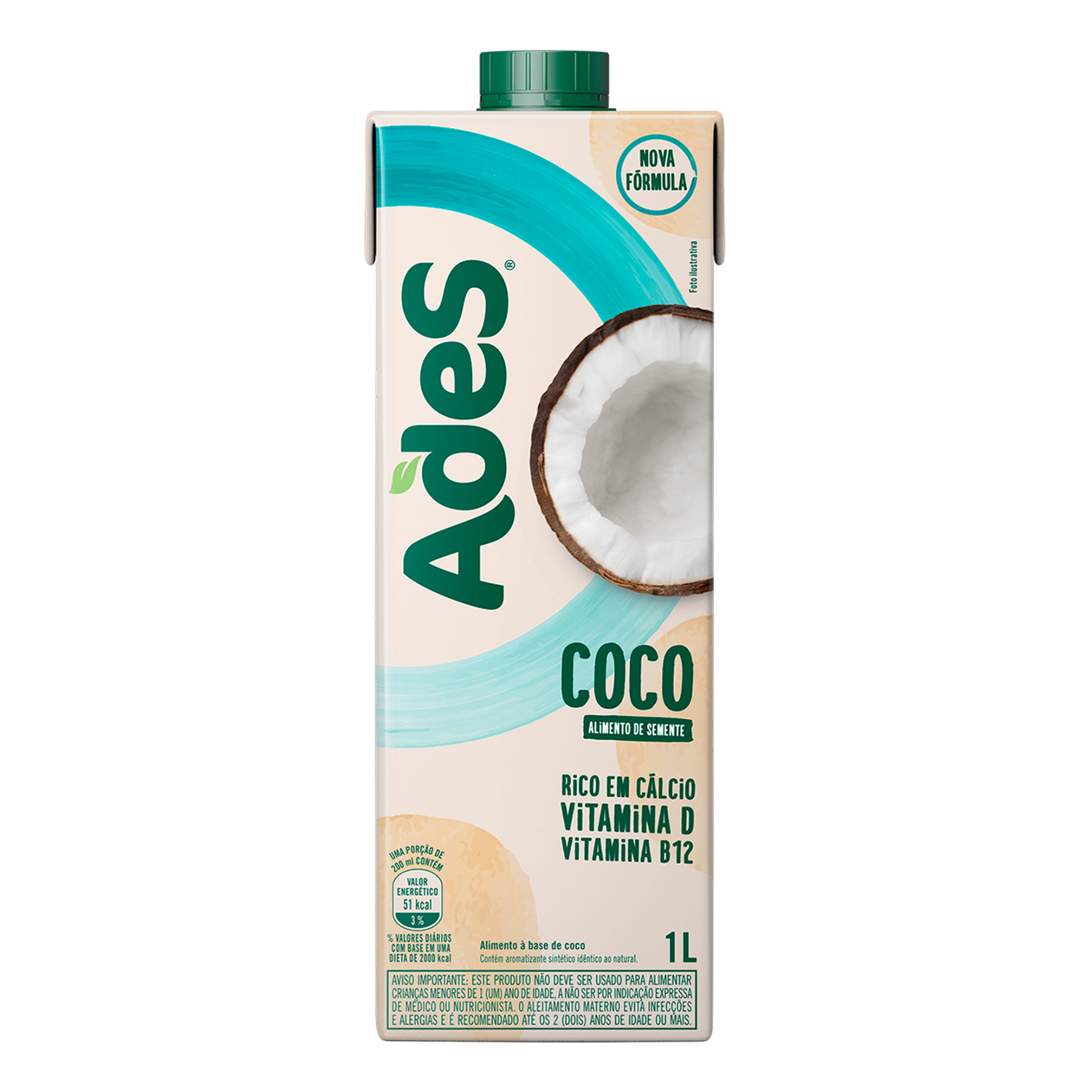 Bebida à Base de Coco Ades Caixa 1l