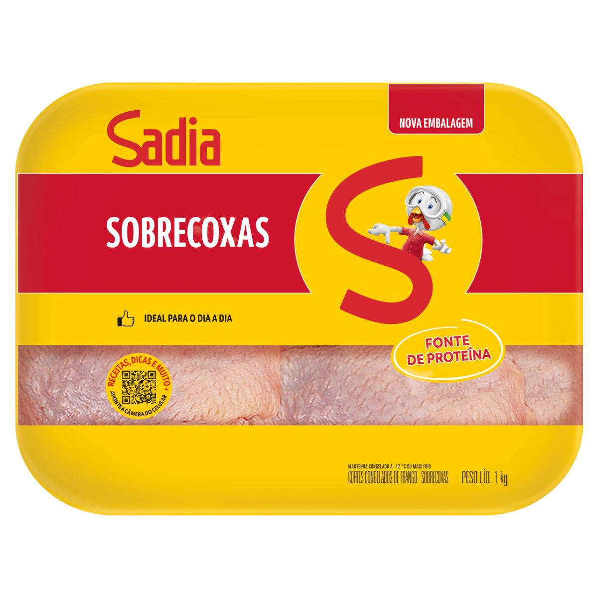 Sobrecoxa de Frango Sadia Bandeja 1kg
