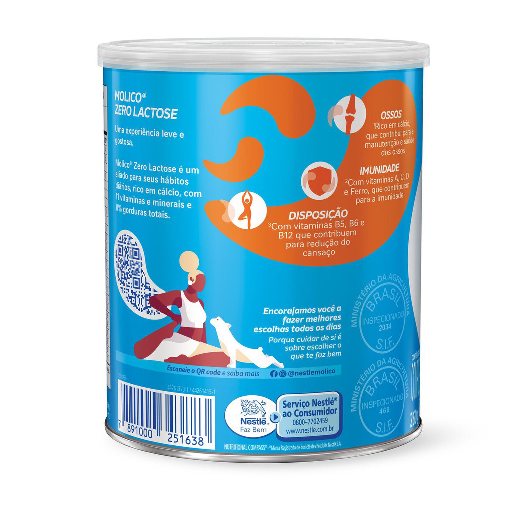 MOLICO Zero Lactose Lata 260g