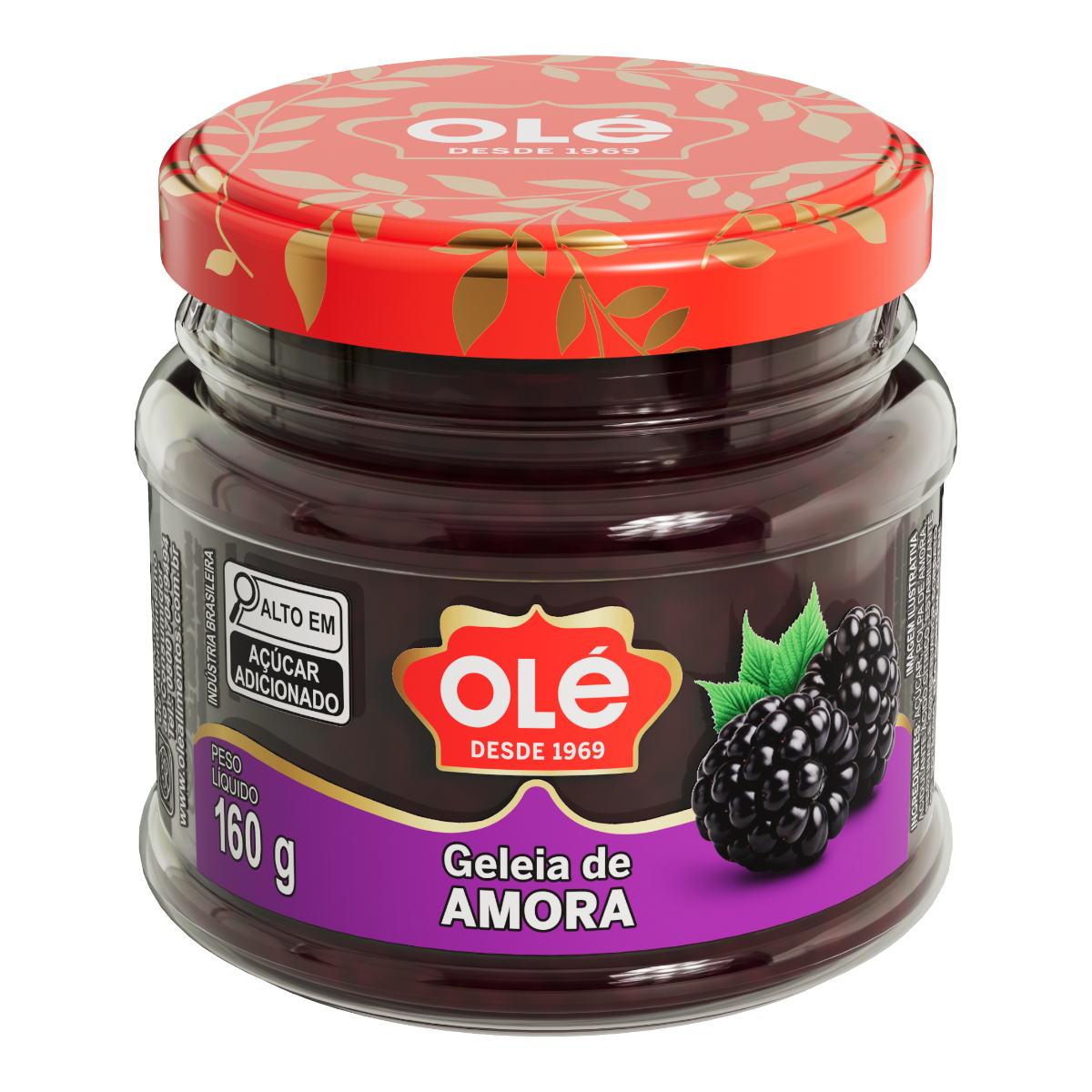 Geleia de Amora Ol&eacute; Vidro 160g