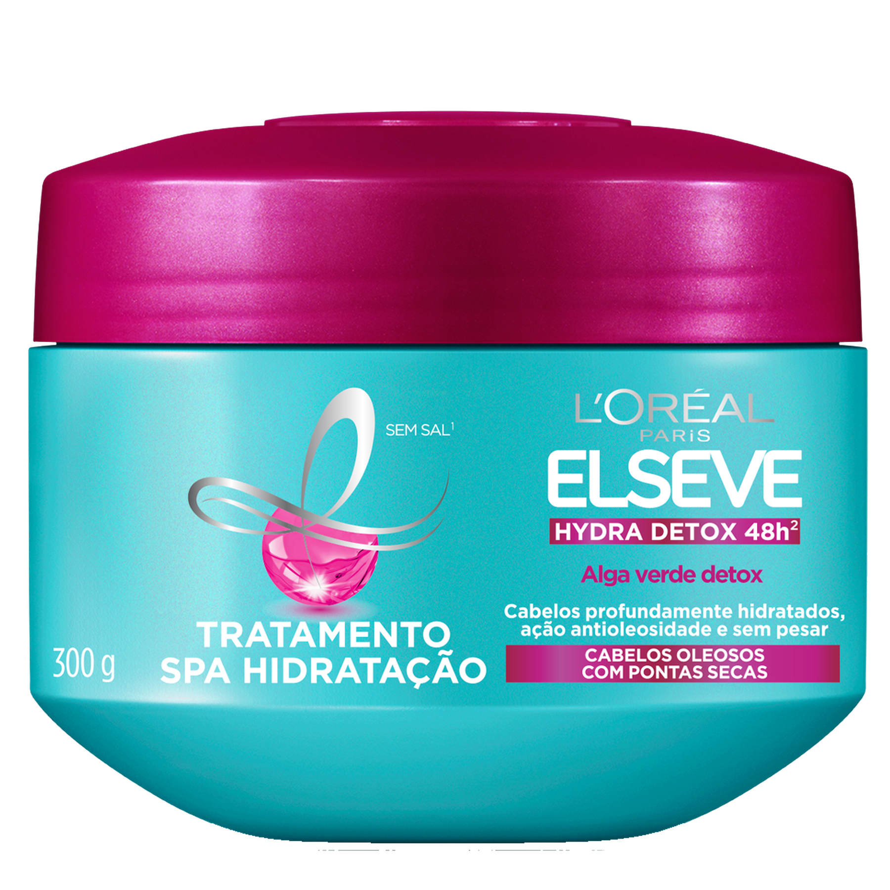 Creme de Tratamento Reequilibrante Hydra Detox Spa Elseve L'Oréal Paris Pote 300g