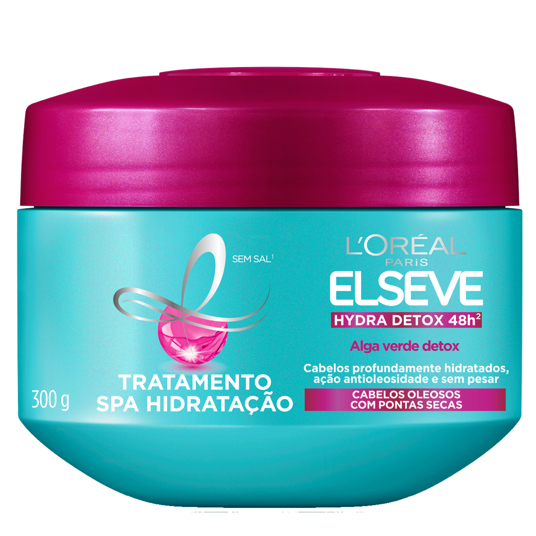Creme de Tratamento Reequilibrante Hydra Detox Spa Elseve L'Or&eacute;al Paris Pote 300g