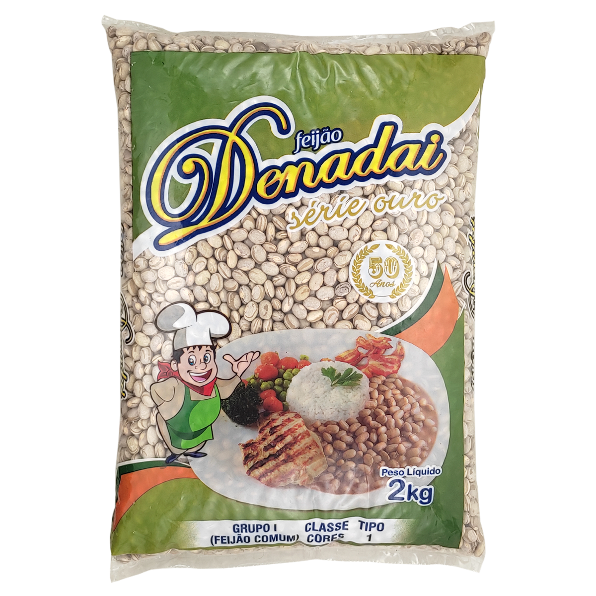 Feij&atilde;o Denadai Serie Ouro 2kg