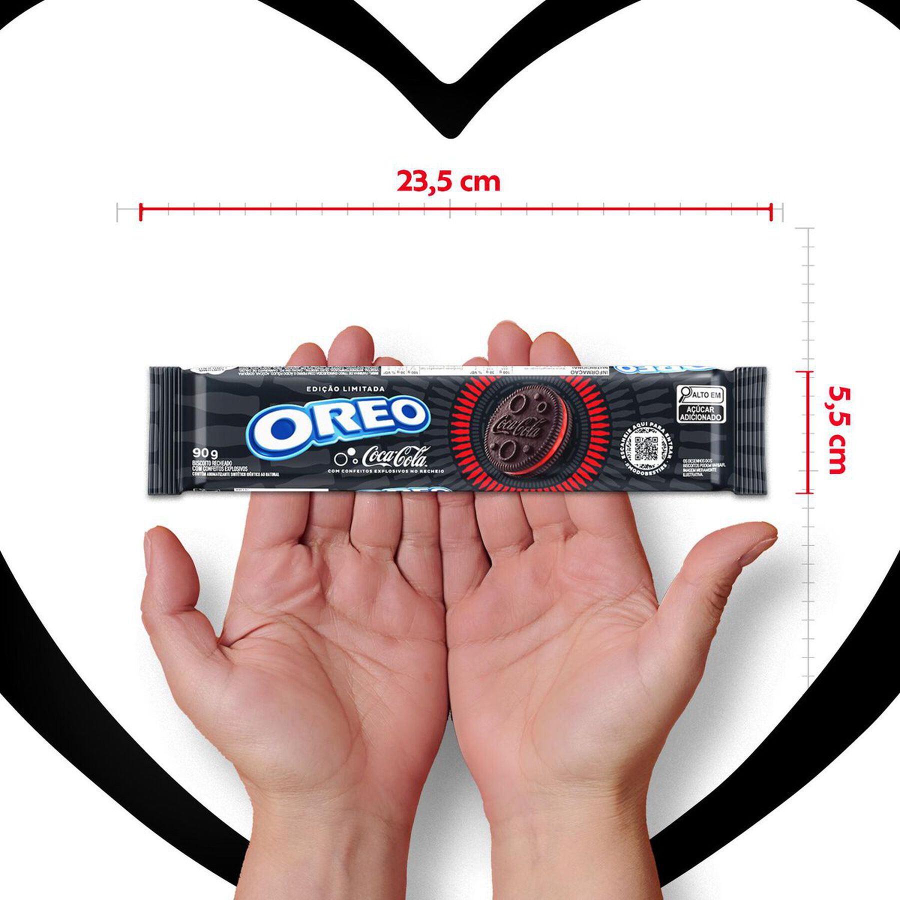 Biscoito Coca-Cola Oreo Pacote 90g