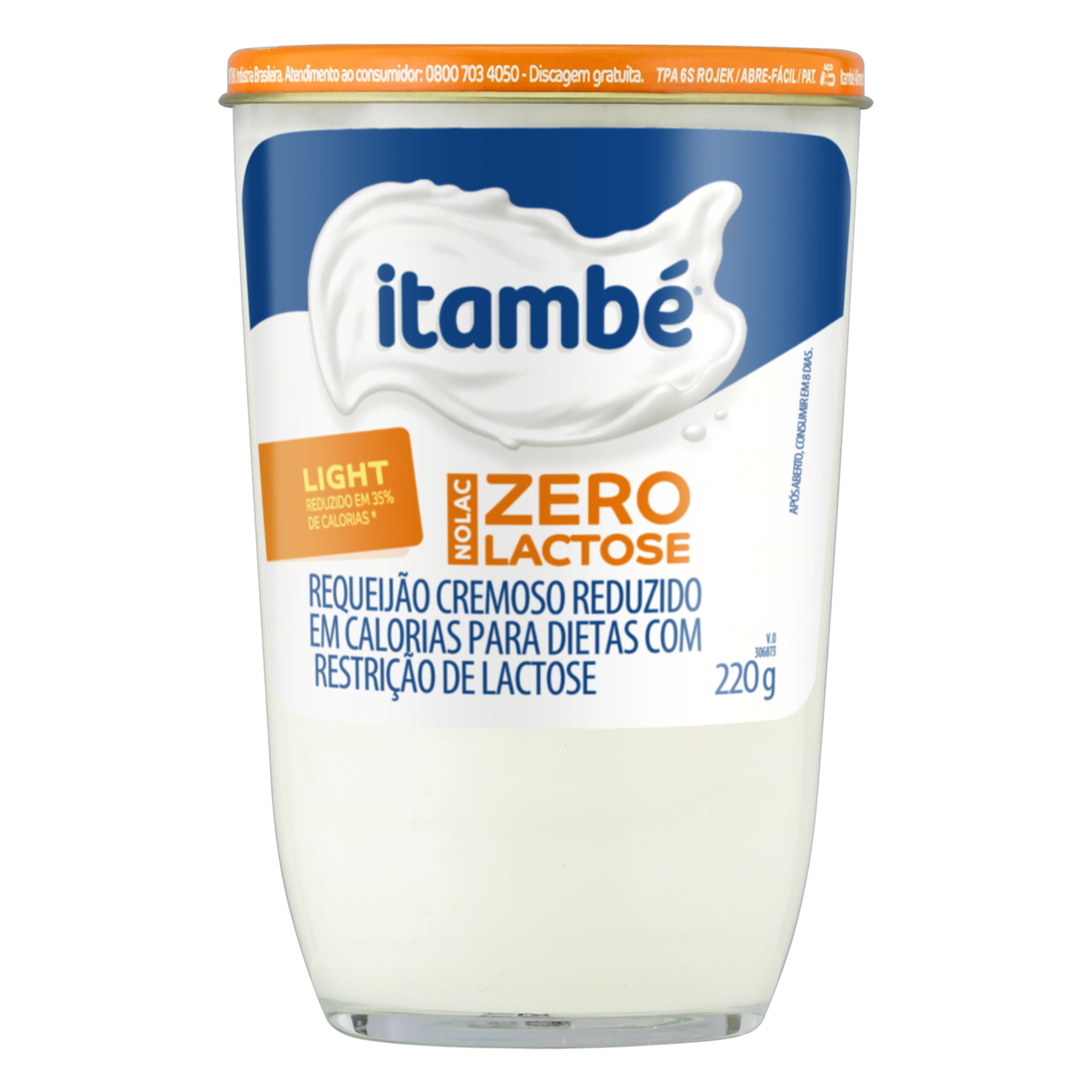Requeijão Cremoso Light Zero Lactose Itambé Nolac Copo 200g