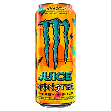 Energético Tropical Orange Juice Monster Khaotic Lata 473ml