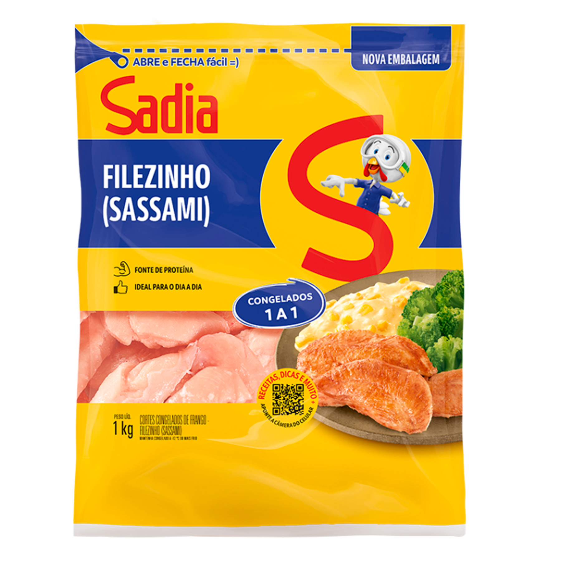 Filezinho de Frango Congelado Sadia 1kg
