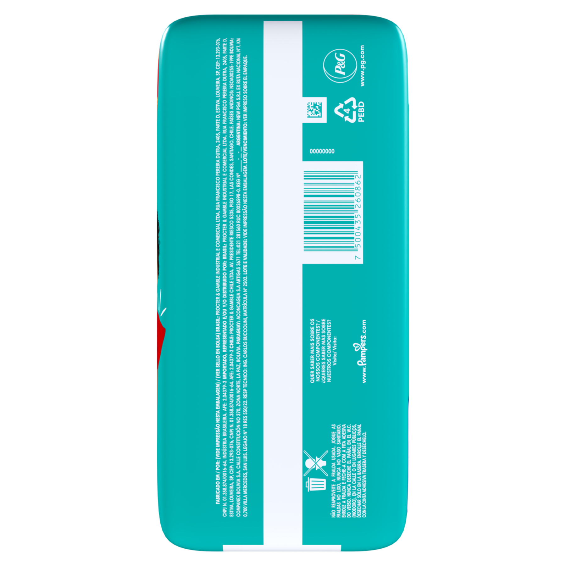 Fralda Descart&aacute;vel Infantil Pants Ajuste Total Pampers G Pacote C/28 Unidades