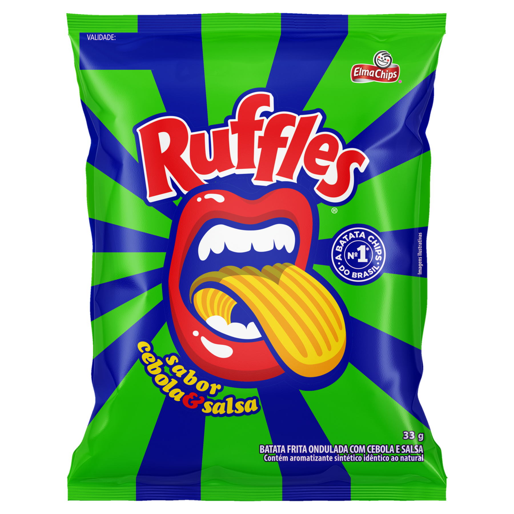 Batata Frita Ondulada Cebola e Salsa Ruffles Pacote 33g