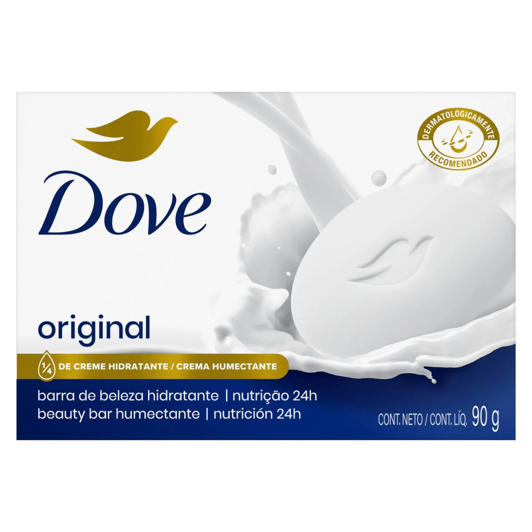 Sabonete Barra Hidratante Original Dove Caixa 90g