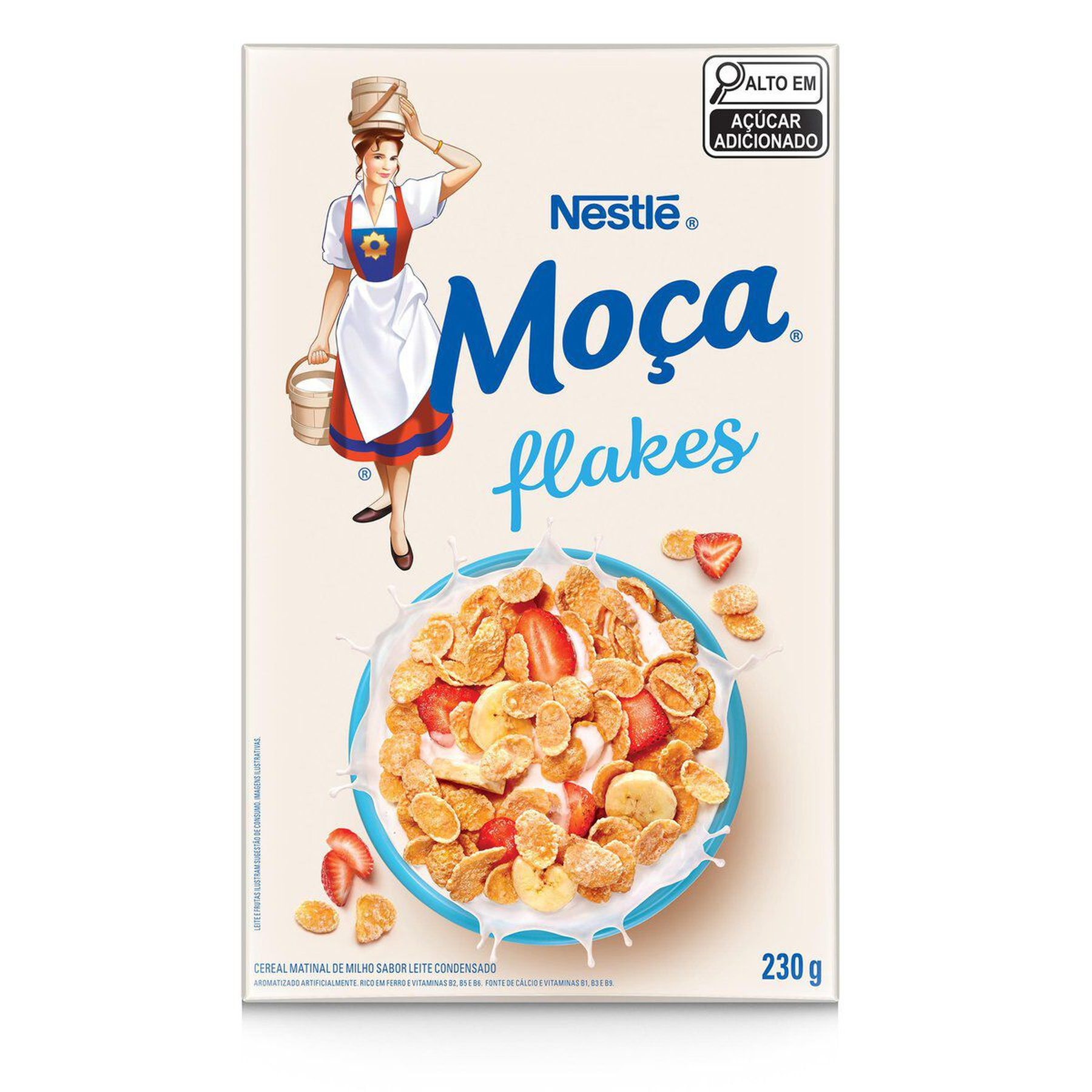 Cereal Matinal Flakes Mo&ccedil;a Nestl&eacute; Caixa 230g&nbsp;