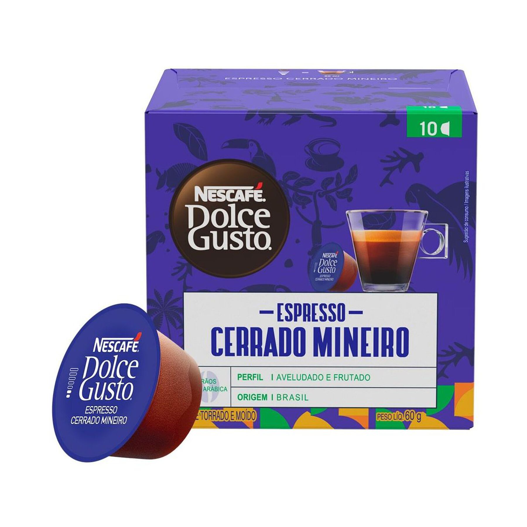 Café em Cápsula Espresso Cerrado Mineiro Dolce Gusto Nescafé Caixa 60g