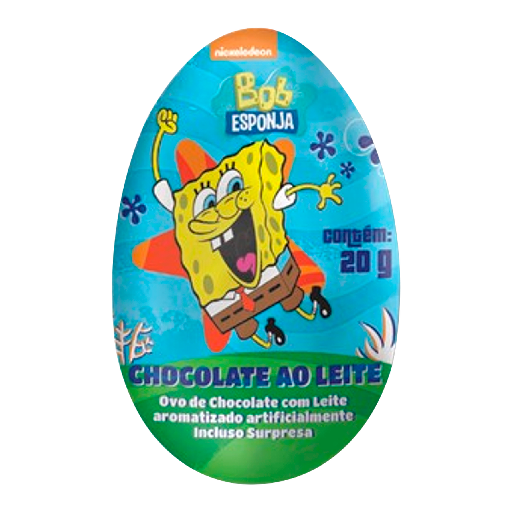 Ovo de Chocolate Surpresa Bob Esponja Benevia 20g