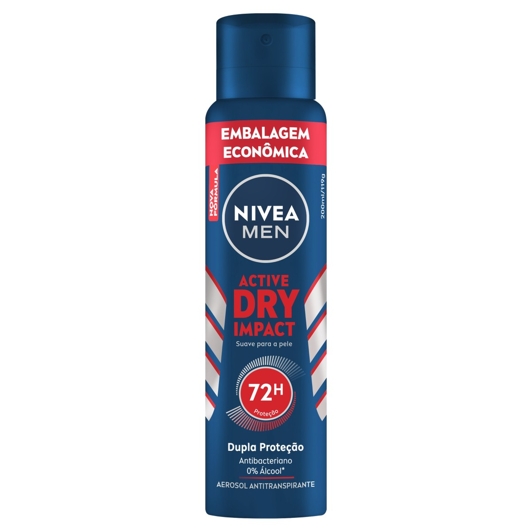 Desodorante Antitranspirante Aerossol Nivea Men Active Dry Impact 200ml