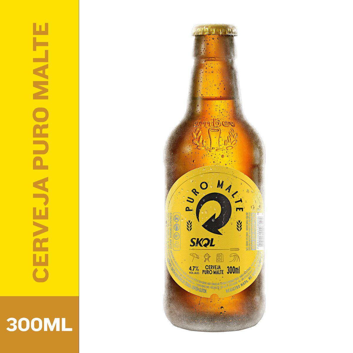 Cerveja Skol Puro Malte Ret 300ml
