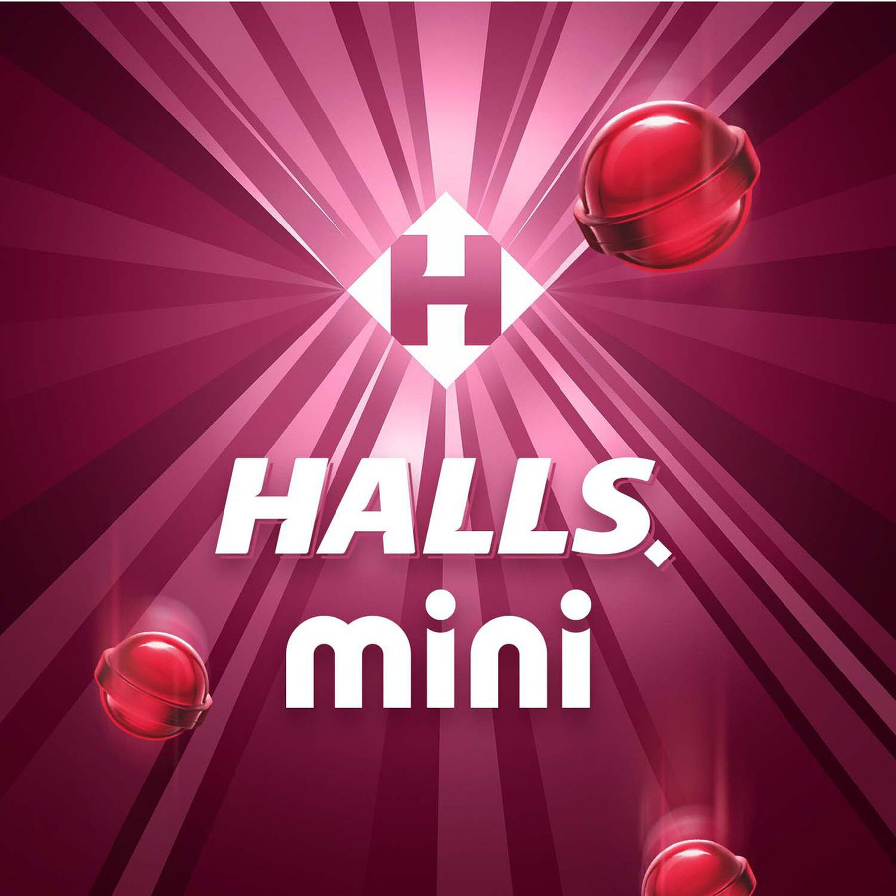 Bala Cereja Zero Açúcar Halls Mini Caixa 15g
