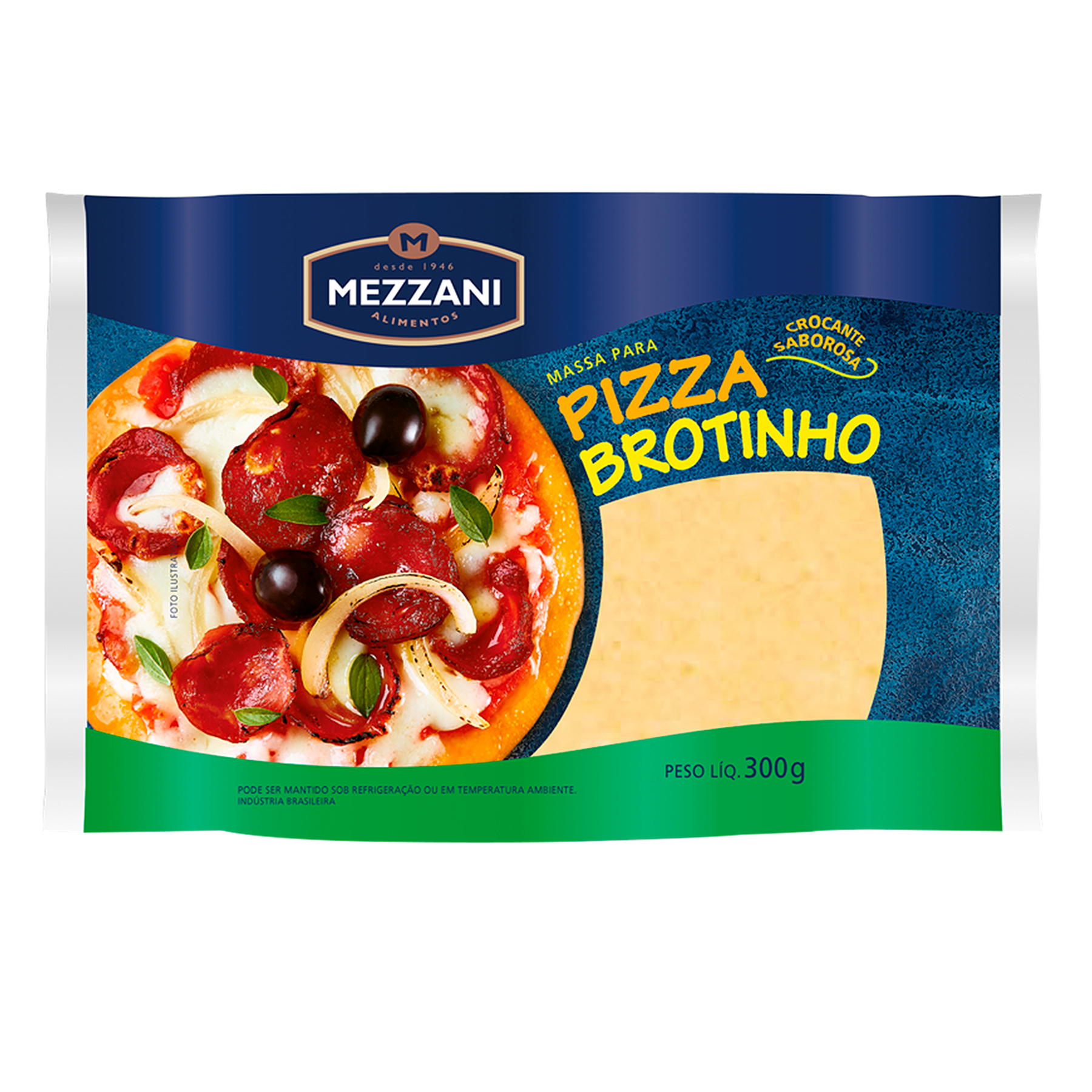 Massa para Pizza Brotinho Mezzani Pacote 300g