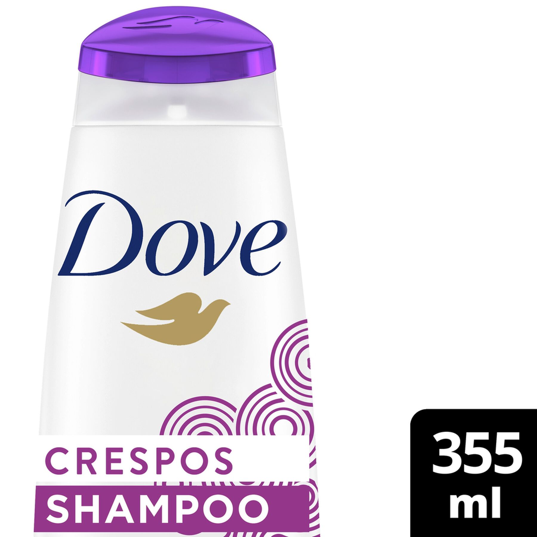 Shampoo Texturas Reais Crespos Dove Frasco 355ml