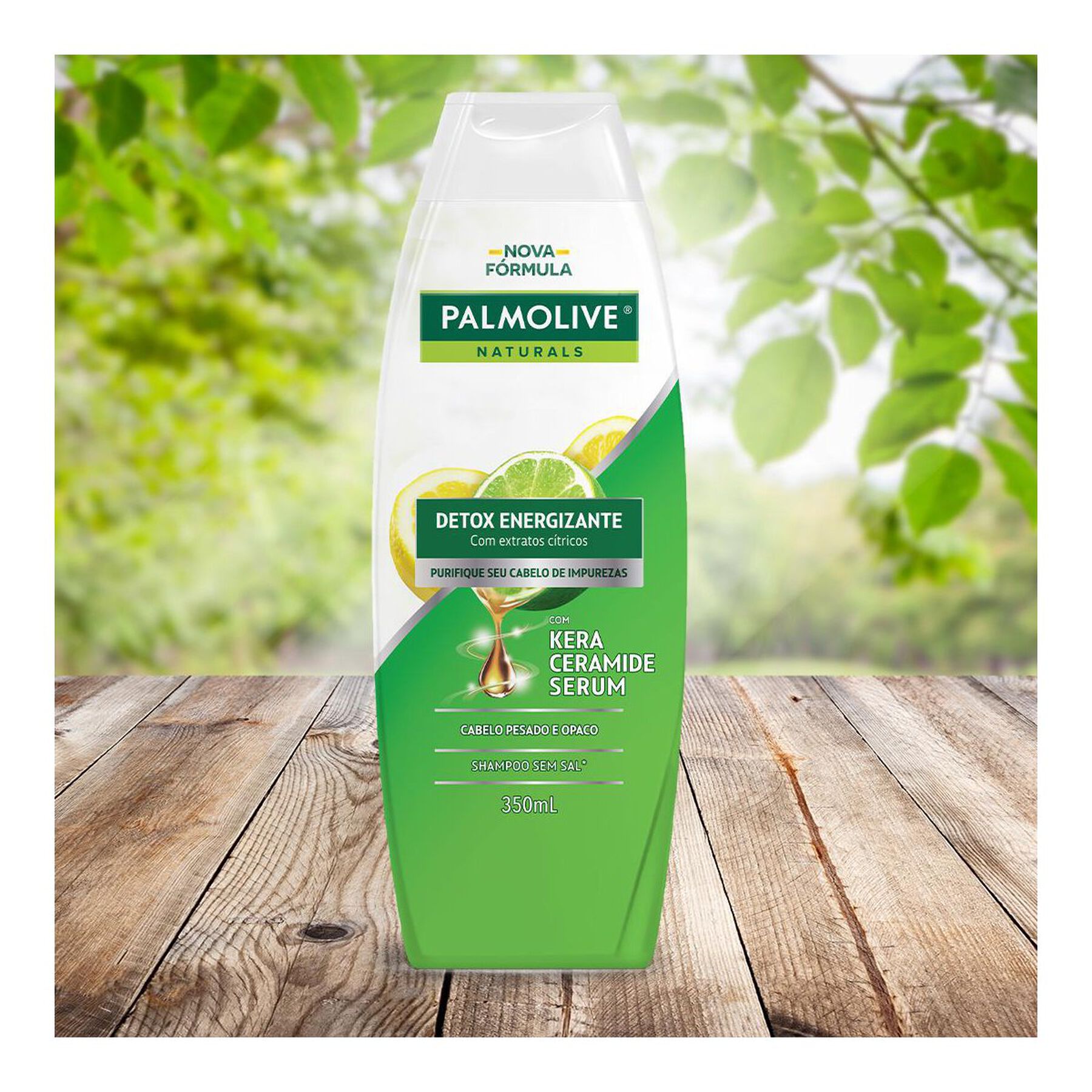 Shampoo Palmolive Naturals Detox Energizante Frasco 350ml&nbsp;
