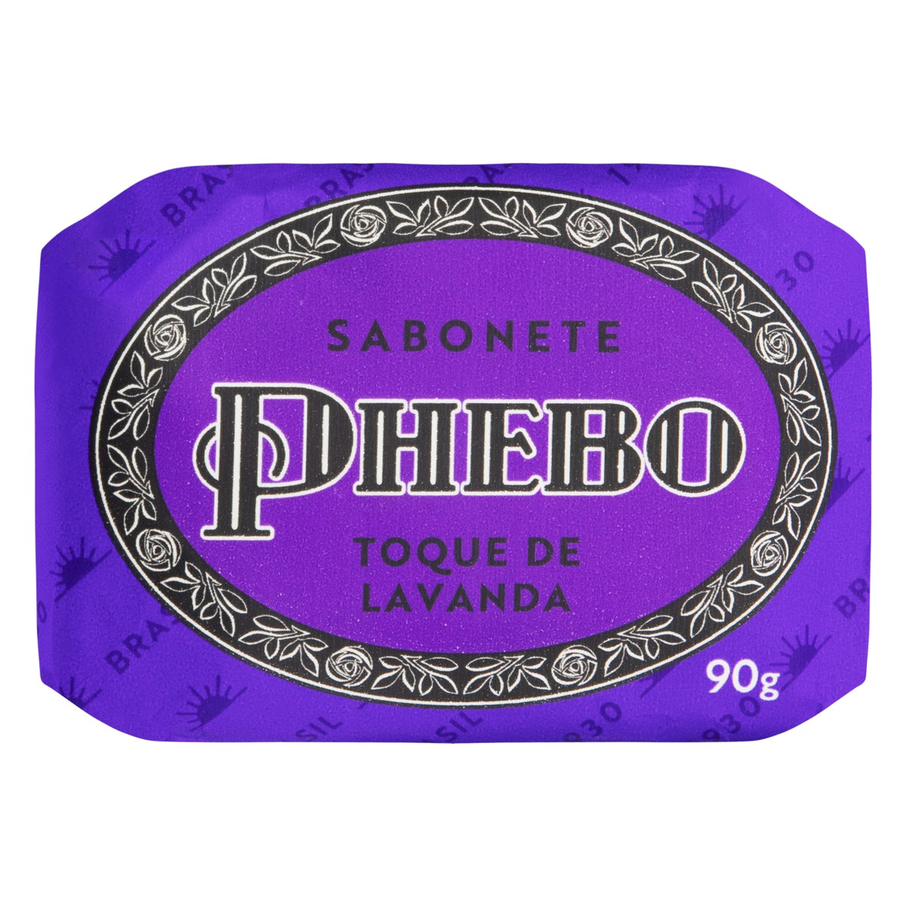 Sabonete Barra Glicerina Toque de Lavanda Phebo Envolt&oacute;rio 90g