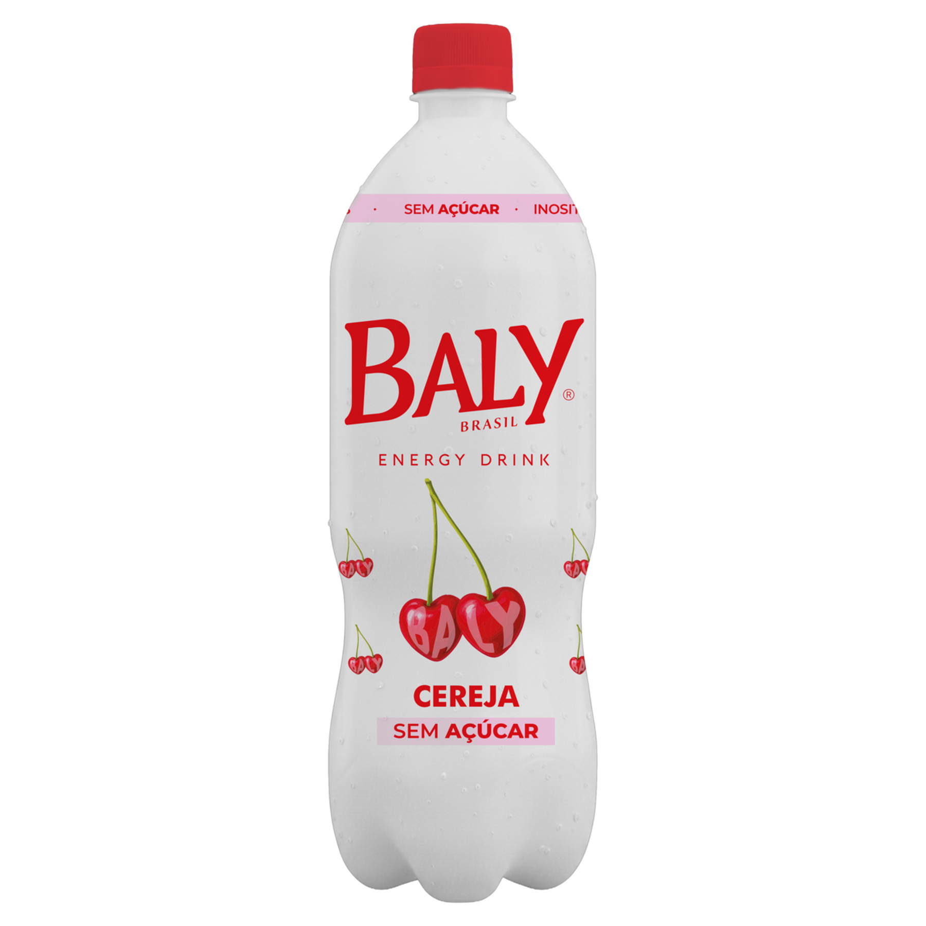 Energ&eacute;tico Cereja Sem A&ccedil;&uacute;car Baly Garrafa 1l