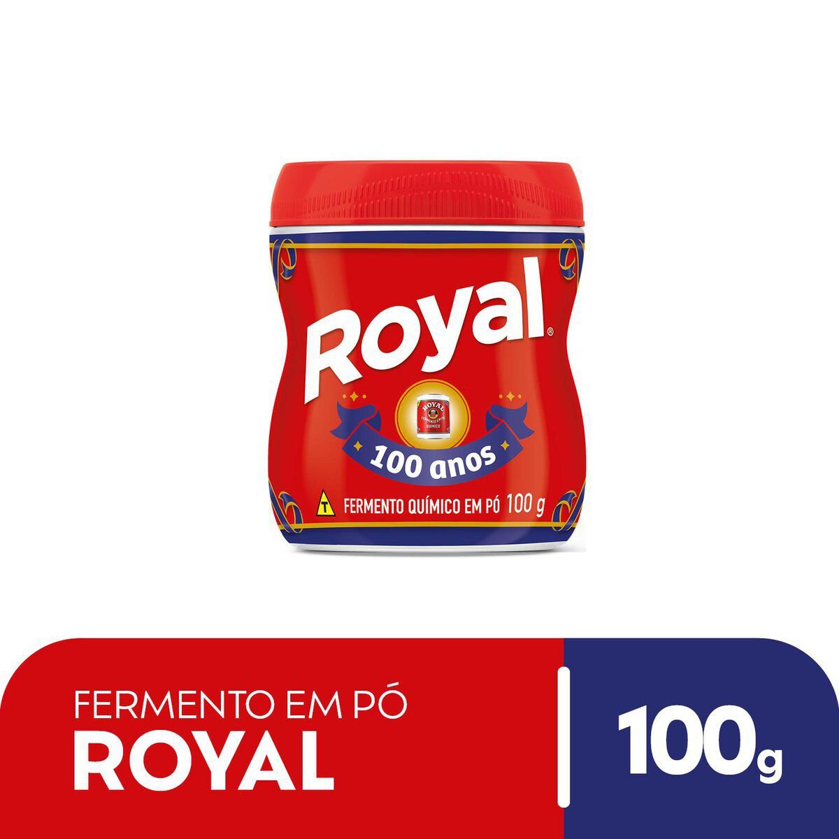 Fermento Qu&iacute;mico em P&oacute; Royal Pote 100g