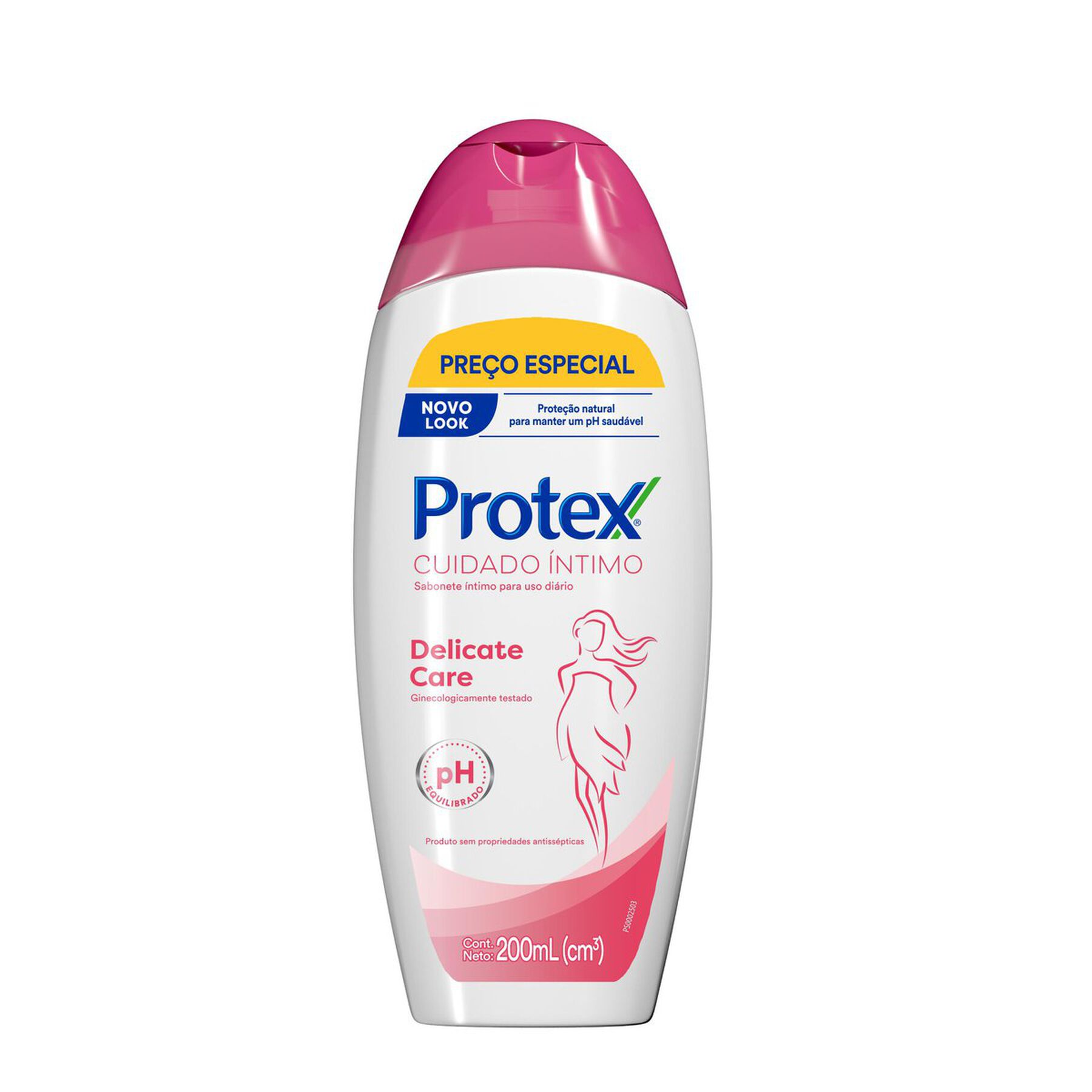 Sabonete L&iacute;quido &Iacute;ntimo Delicate Care Cuidado &Iacute;ntimo Protex Frasco 200ml - Embalagem Pre&ccedil;o Especial