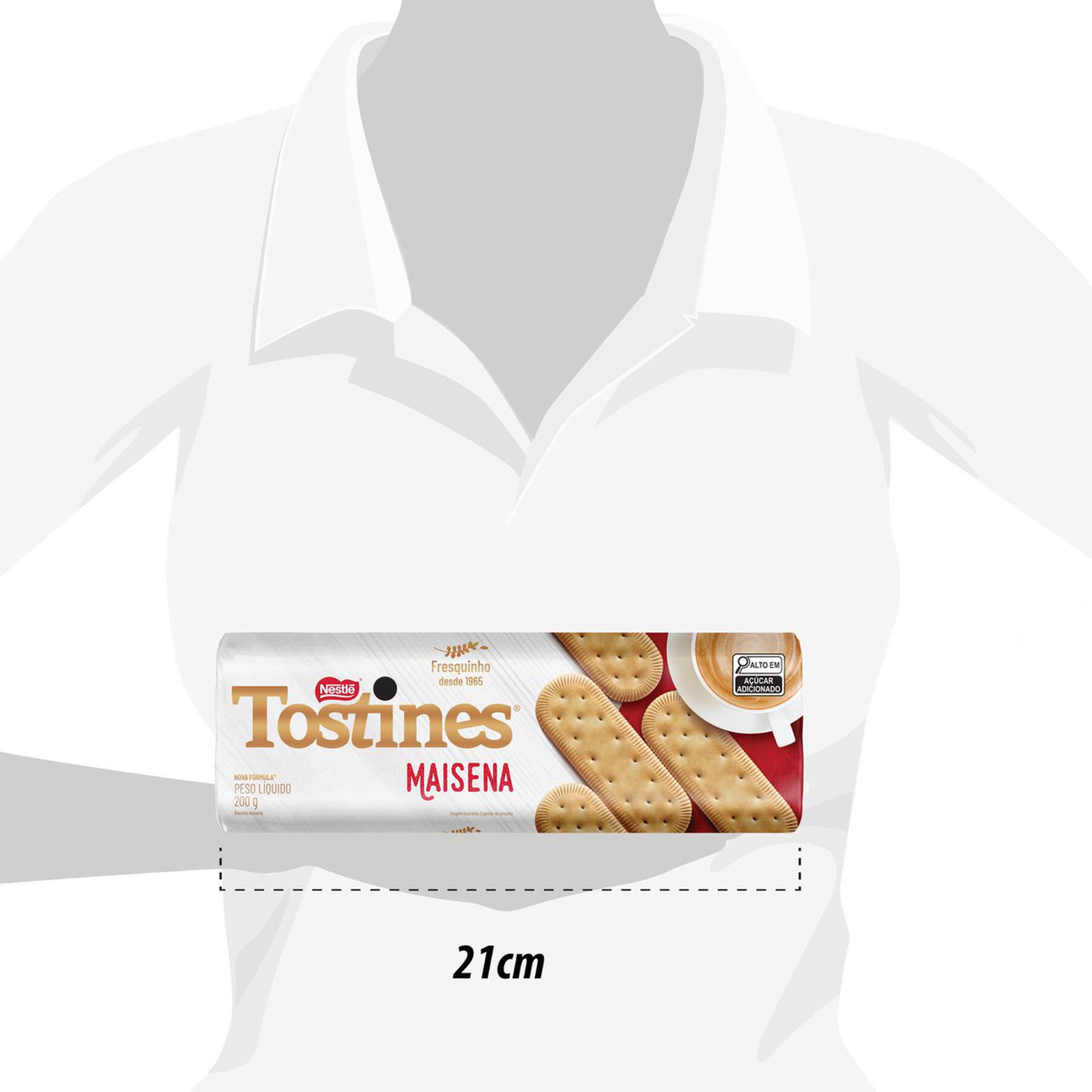 Biscoito Maizena Nestlé Tostines Pacote 200g