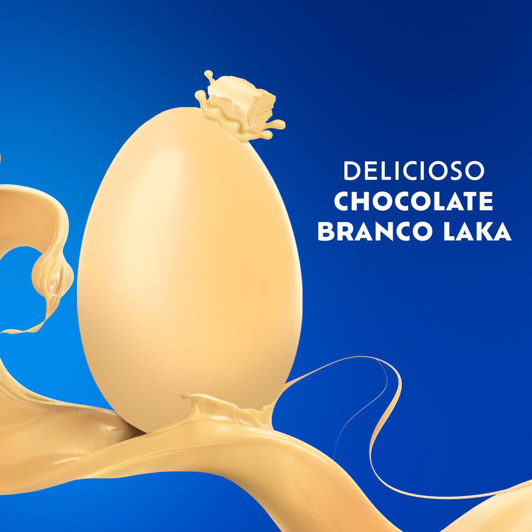 Ovo de Páscoa Branco Laka Lacta 175g